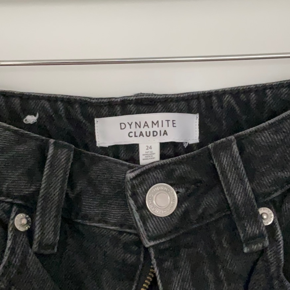 Dynamite cropped Claudia black high rise jeans - Picture 2 of 4